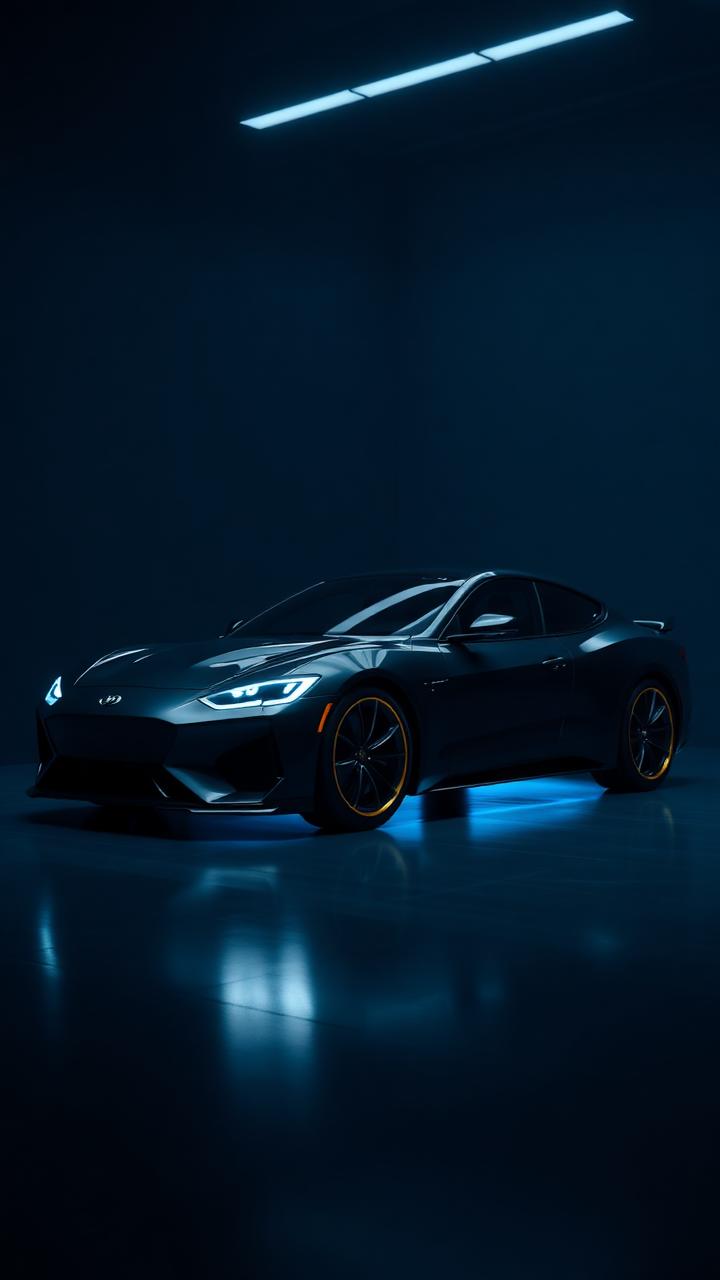 Autoturism modern prezentat premium într-un feed video vertical WoxCars